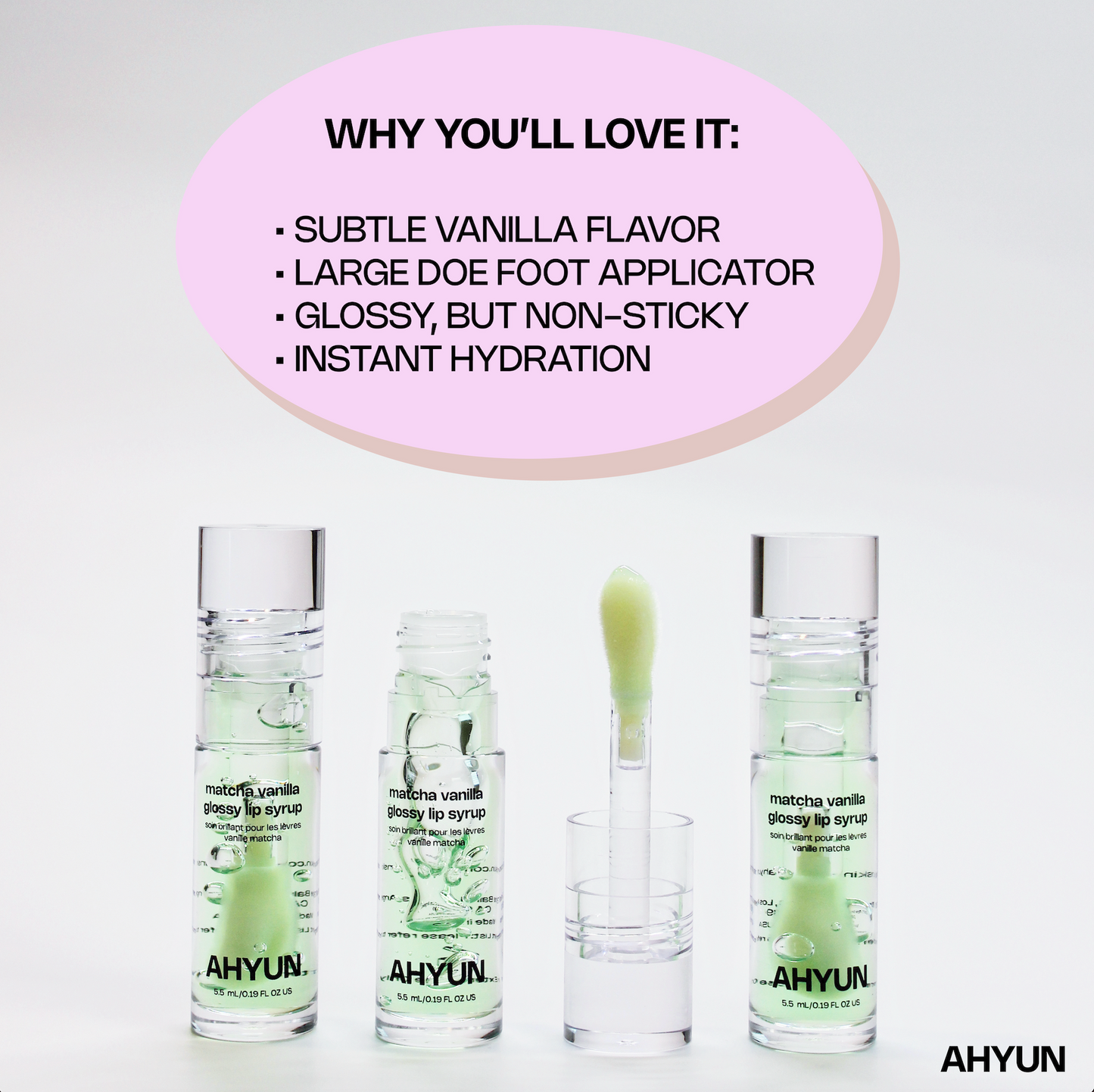 Matcha Vanilla Glossy Lip Syrup