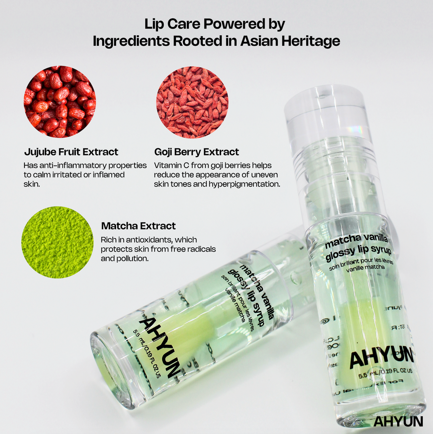 Matcha Vanilla Glossy Lip Syrup